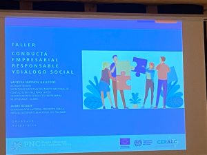 Lee más sobre el artículo Participamos del Taller “Conducta Empresarial Responsable y Diálogo Social